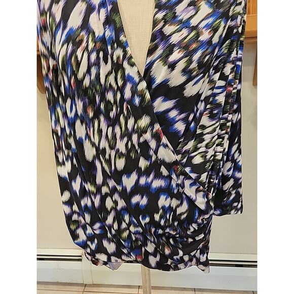 New Vince Camuto Long Sleeve Blouse Multi Color Shirt Plus Size 3x - Picture 3 of 10